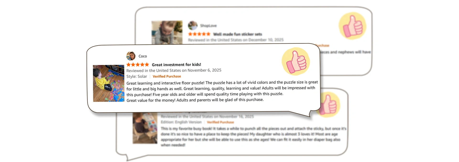 Coco verified customer review screenshot