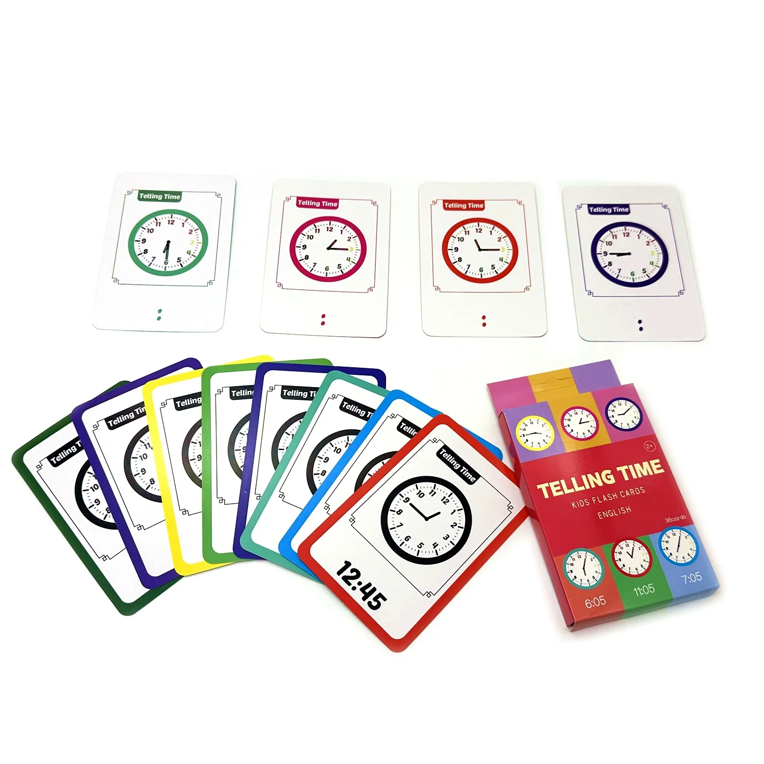 Custom Print Durable Flash Card Lamination 36 Fruit Vegetable Flash Cards Gift Set for Children