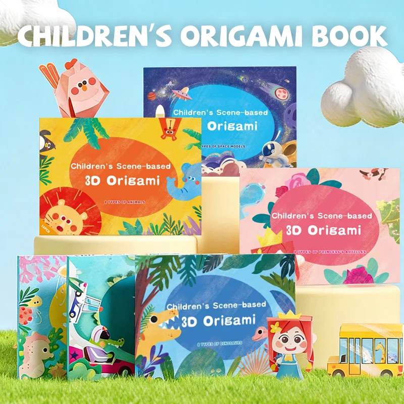 3D Paper Model Kits for Kid, DIY Origami Kit for Kids Ages 8-12, 6 Themed Sets with 8 Pre-Cut & Easy-to-Assemble Models Each
