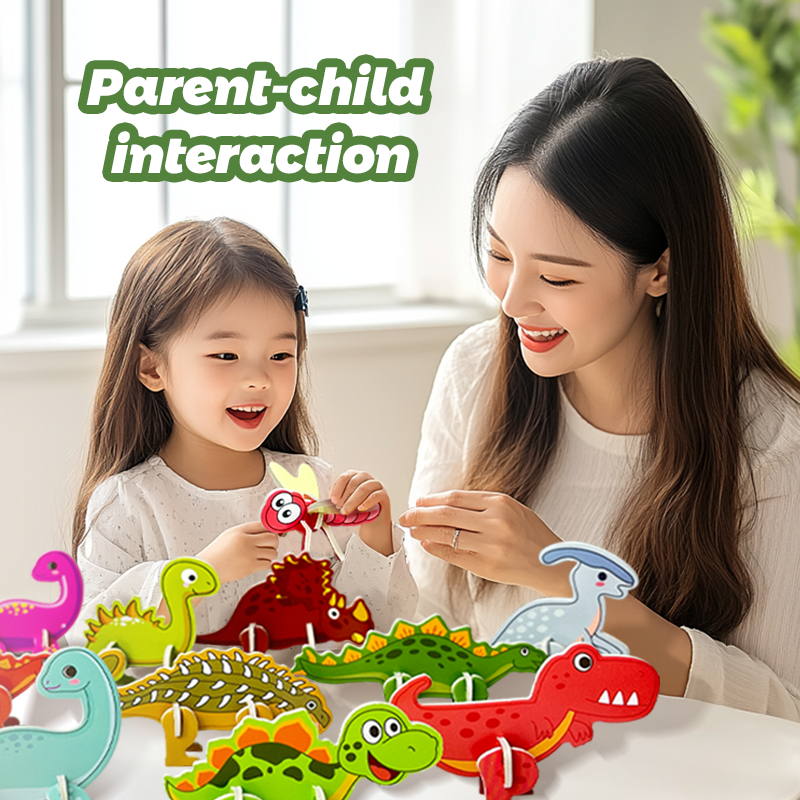 Custom Children 3D Jigsaw Puzzle Cartoon Animal Car Montessori Educational DIY Puzzle Board Game Toys for Kids Boys Girls