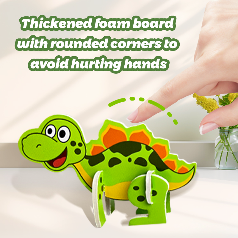 Custom Children 3D Jigsaw Puzzle Cartoon Animal Car Montessori Educational DIY Puzzle Board Game Toys for Kids Boys Girls
