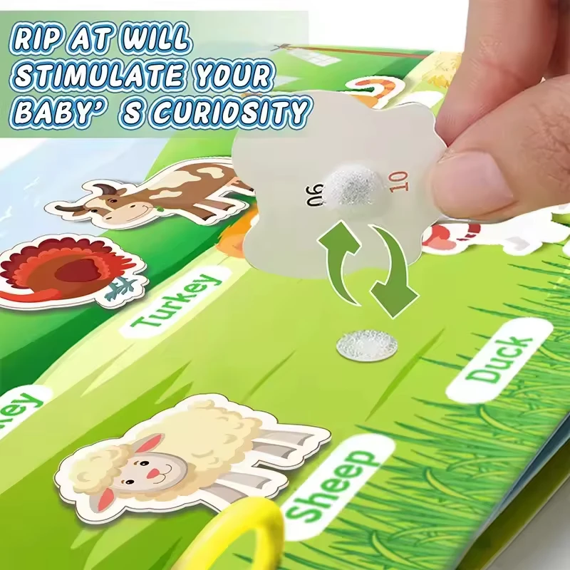 Customized Printing Toddler Quiet Book Early Learning Toy Kids Educational Magic Toys Montessori Busy Books for Kids