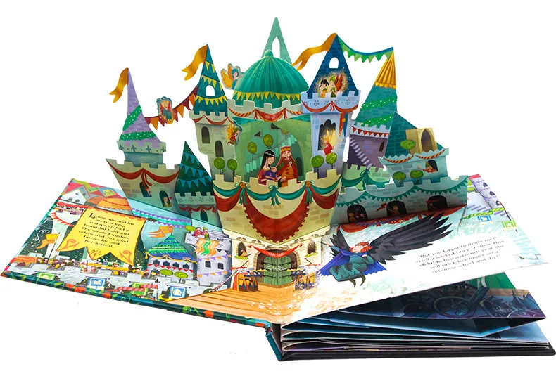 Custom Lift the Flap Board Books High Quality 3d Pop up Story Book Touch and Feel Baby Pop up Study Book for Kids