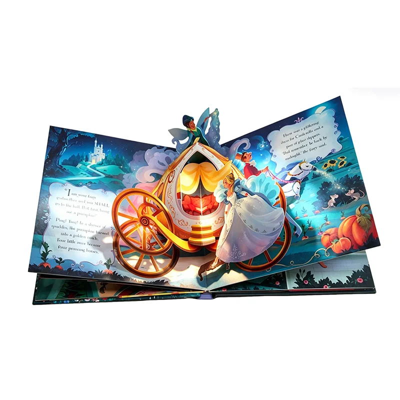 Professional Printing Early Education Kids Reading 3D Pop up Baby Child Book Print Custom for Kids