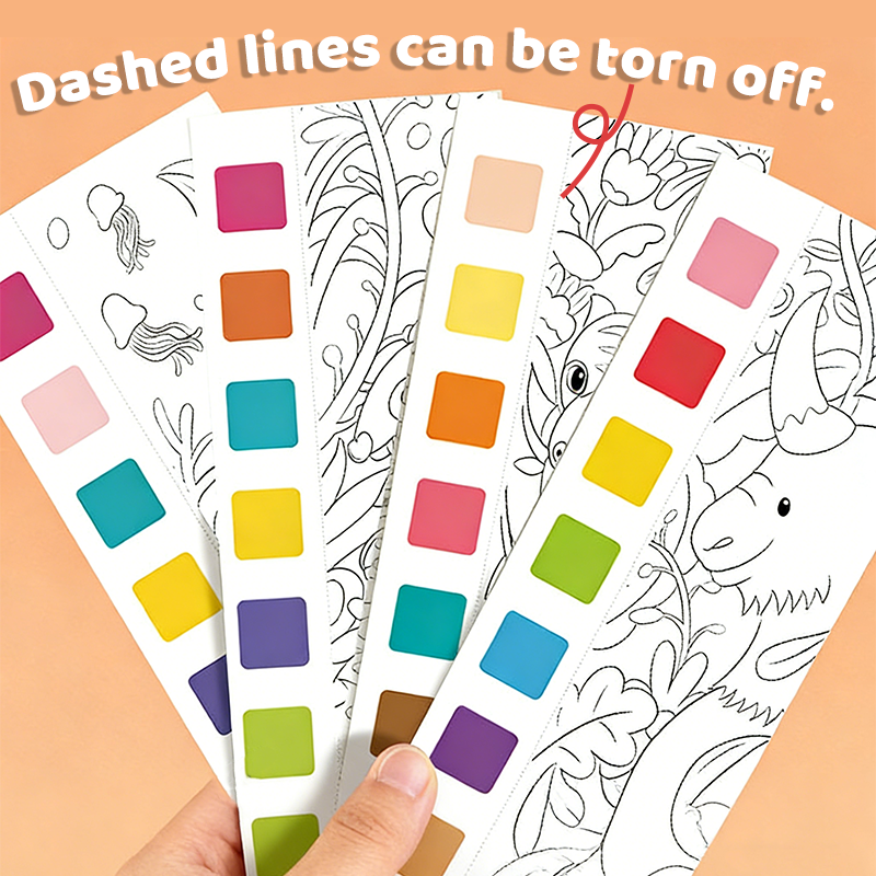 Paint with Water Coloring Books for Toddlers, Mess Free Water Color Painting Papers for Kids Water Color Paint Kit Birthday Gift
