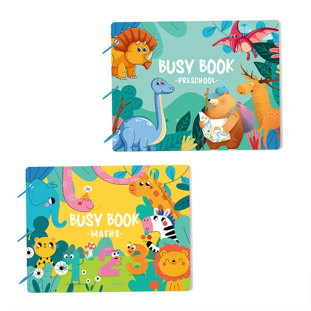 Preschool Montessori Busy Book | Kids Educational Learning Toys with Sticker Activities & Picture Books