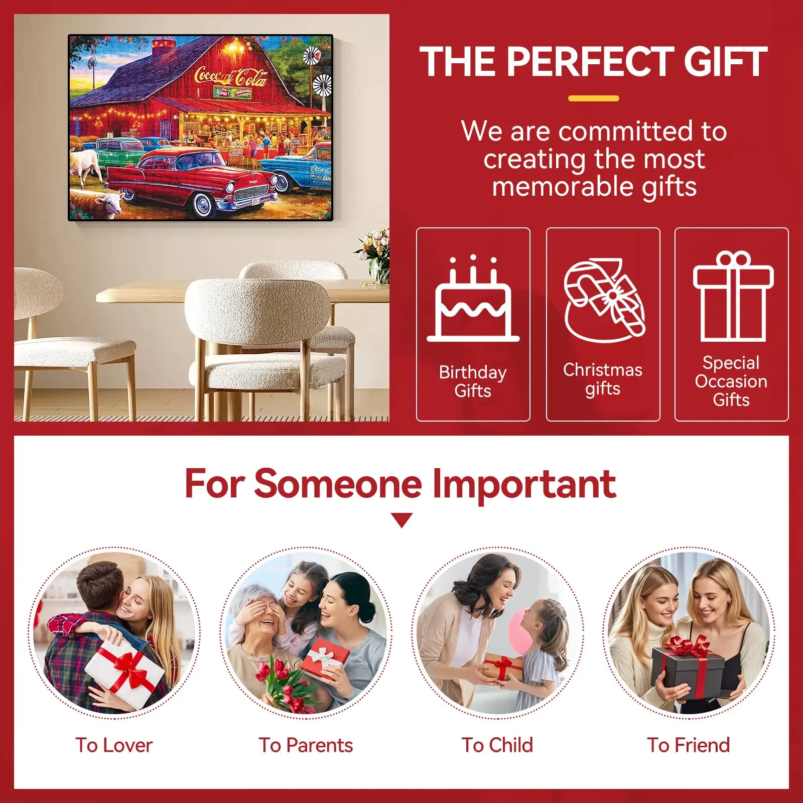 300 Piece Jigsaw Puzzle for Adults Challenging Puzzle Game, Unique Artwork, Gift for Birthday, Home Decor,(20.5″ X 15″)