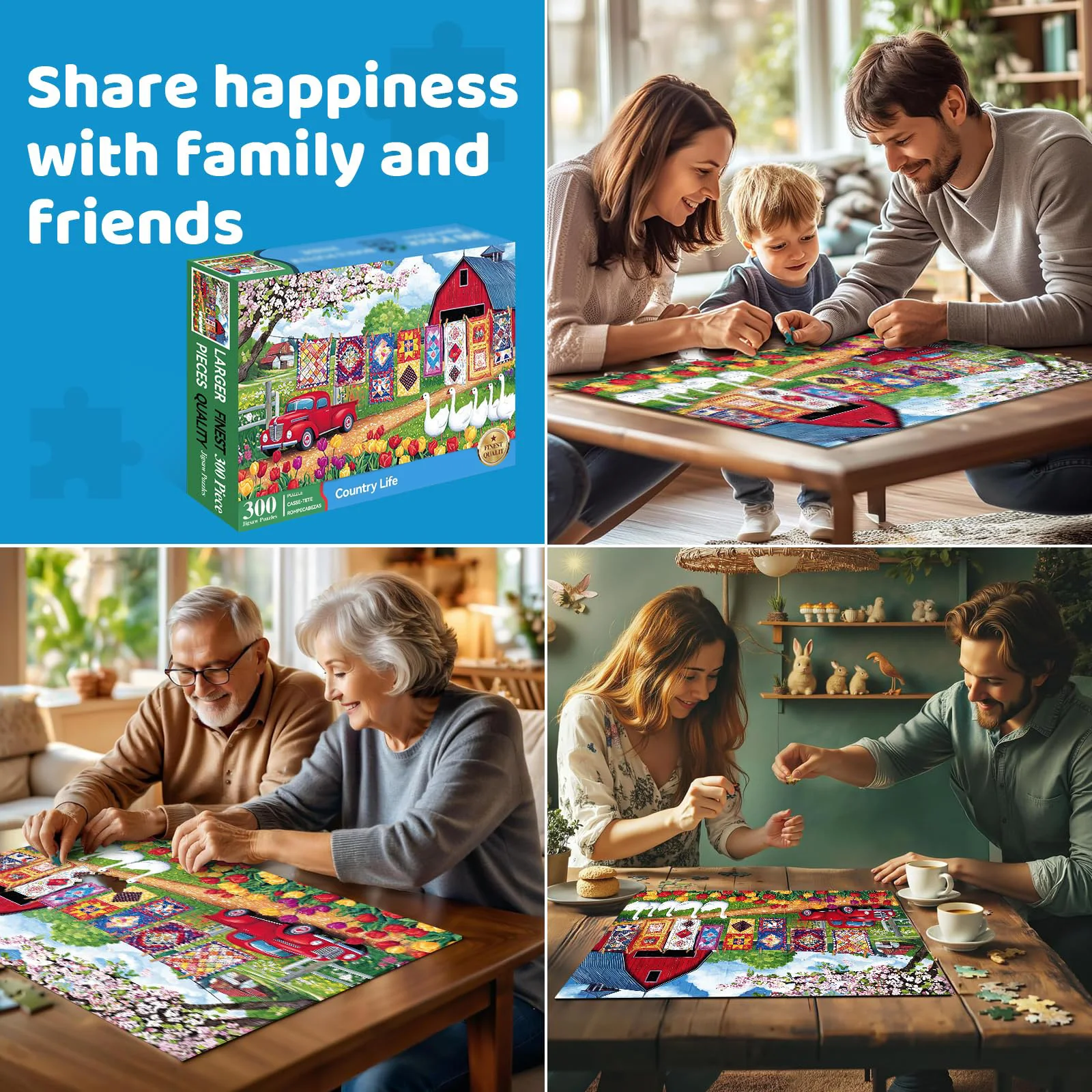 300 Piece Jigsaw Puzzle for Adults -Challenging and Relaxing Puzzle for Game Nights, Gifts & Home Décor (20.5″ X 15″)