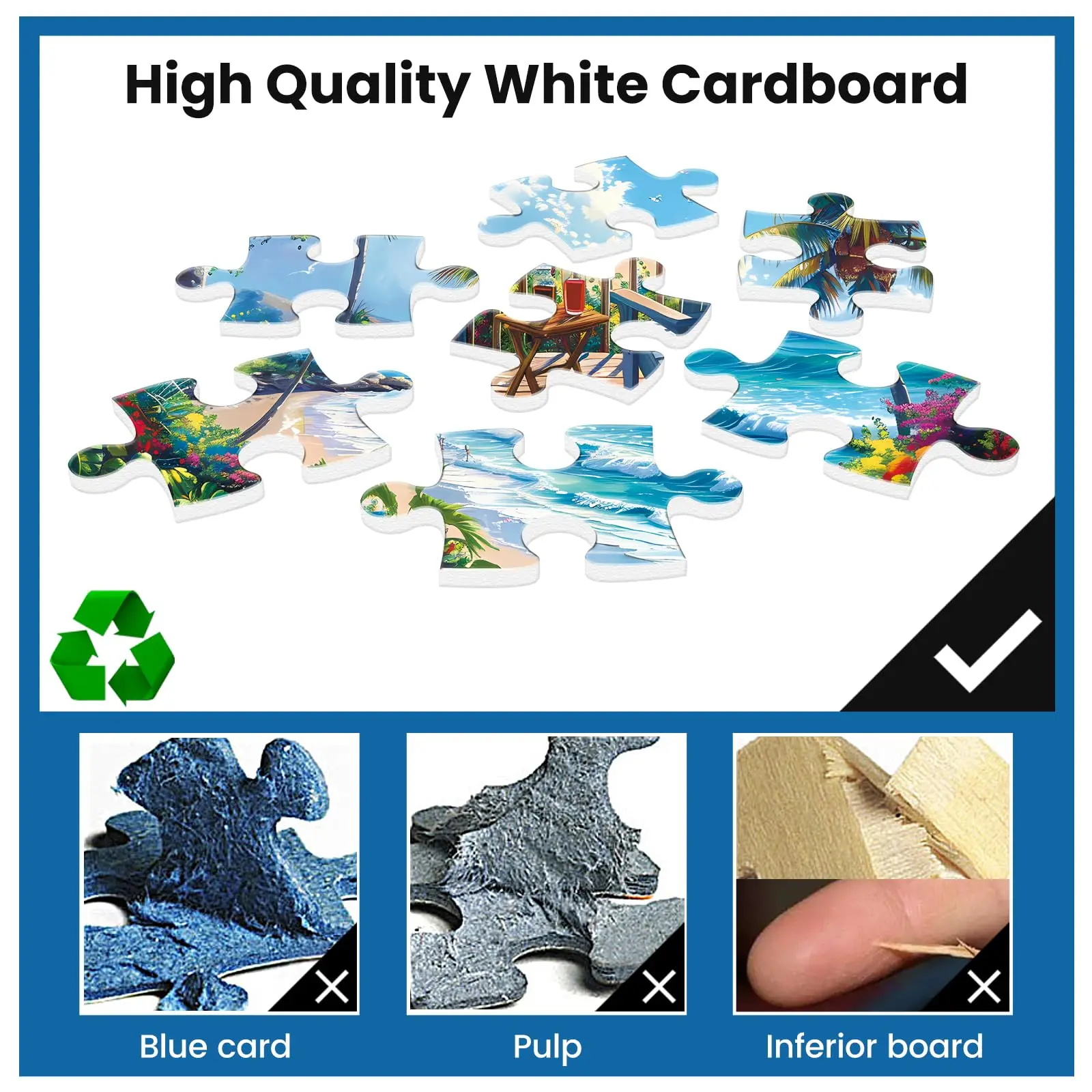 500-Piece Adult Jigsaw Puzzle, Interlock Perfectly Letter on Back No Dust, 1:1 Poster, 20.5x15in, Home Decor Gift