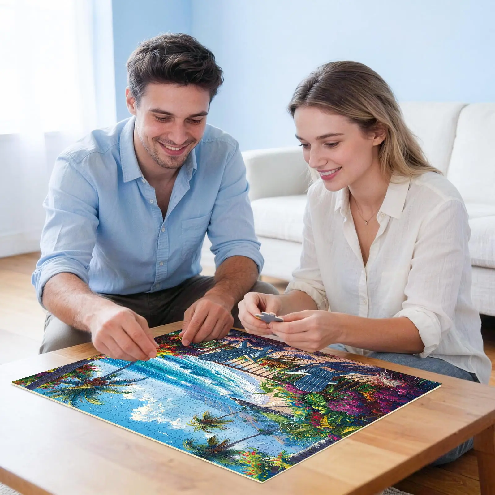 500-Piece Adult Jigsaw Puzzle, Interlock Perfectly Letter on Back No Dust, 1:1 Poster, 20.5x15in, Home Decor Gift