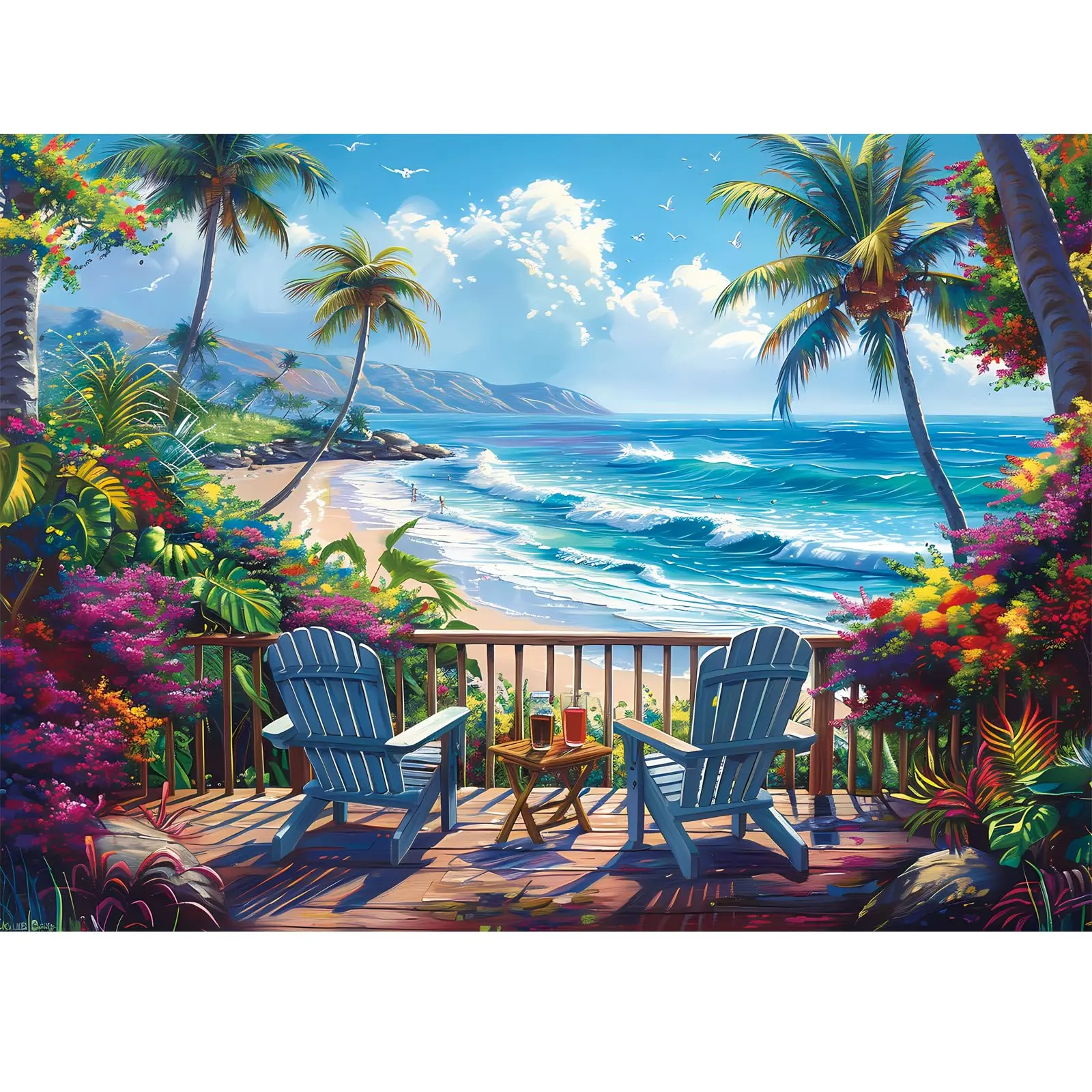 500-Piece Adult Jigsaw Puzzle, Interlock Perfectly Letter on Back No Dust, 1:1 Poster, 20.5x15in, Home Decor Gift