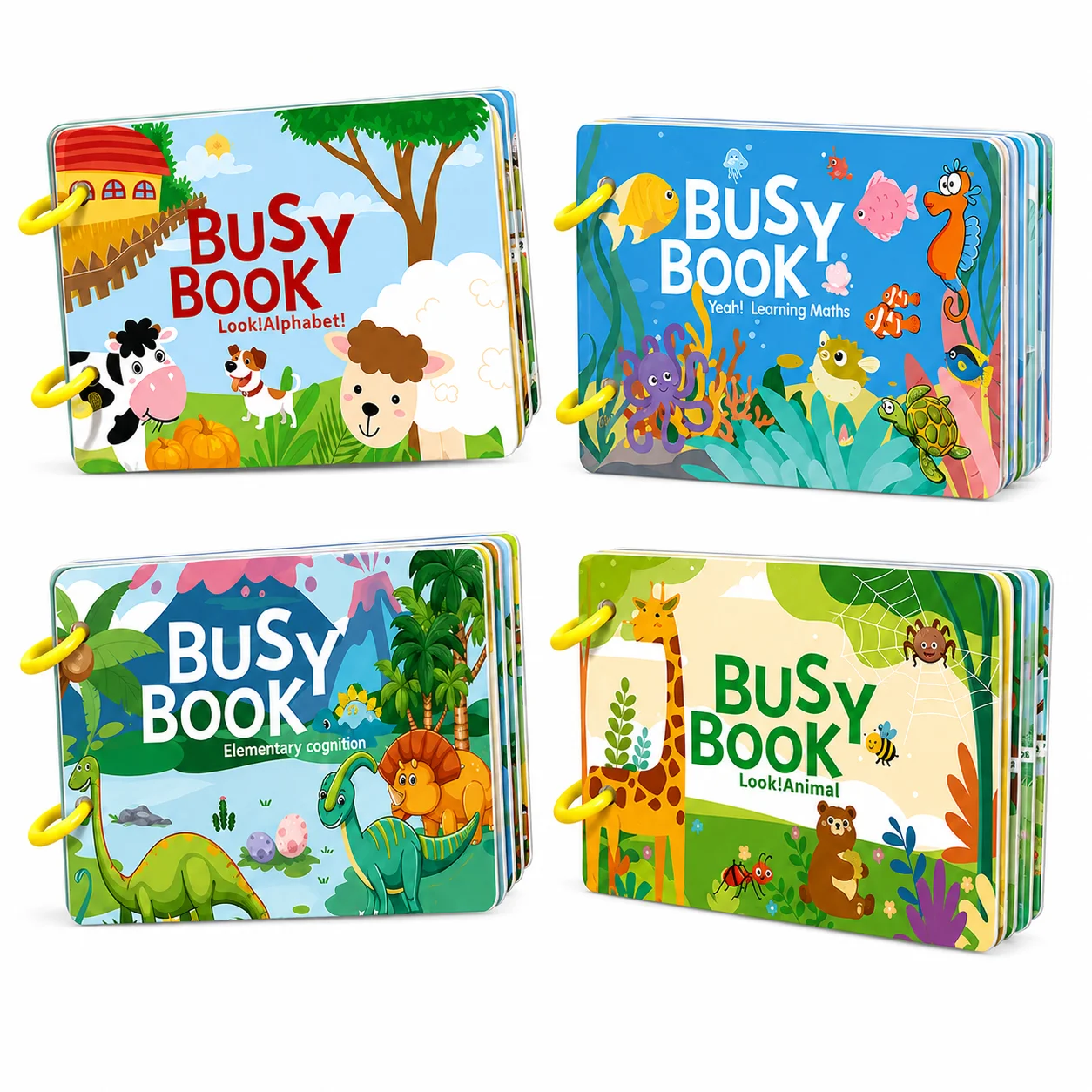 Busy Book Factory Direct Toddler Quiet Book, Montessori Sensory Learning Toy, Reusable Velcro Board, OEM Custom
