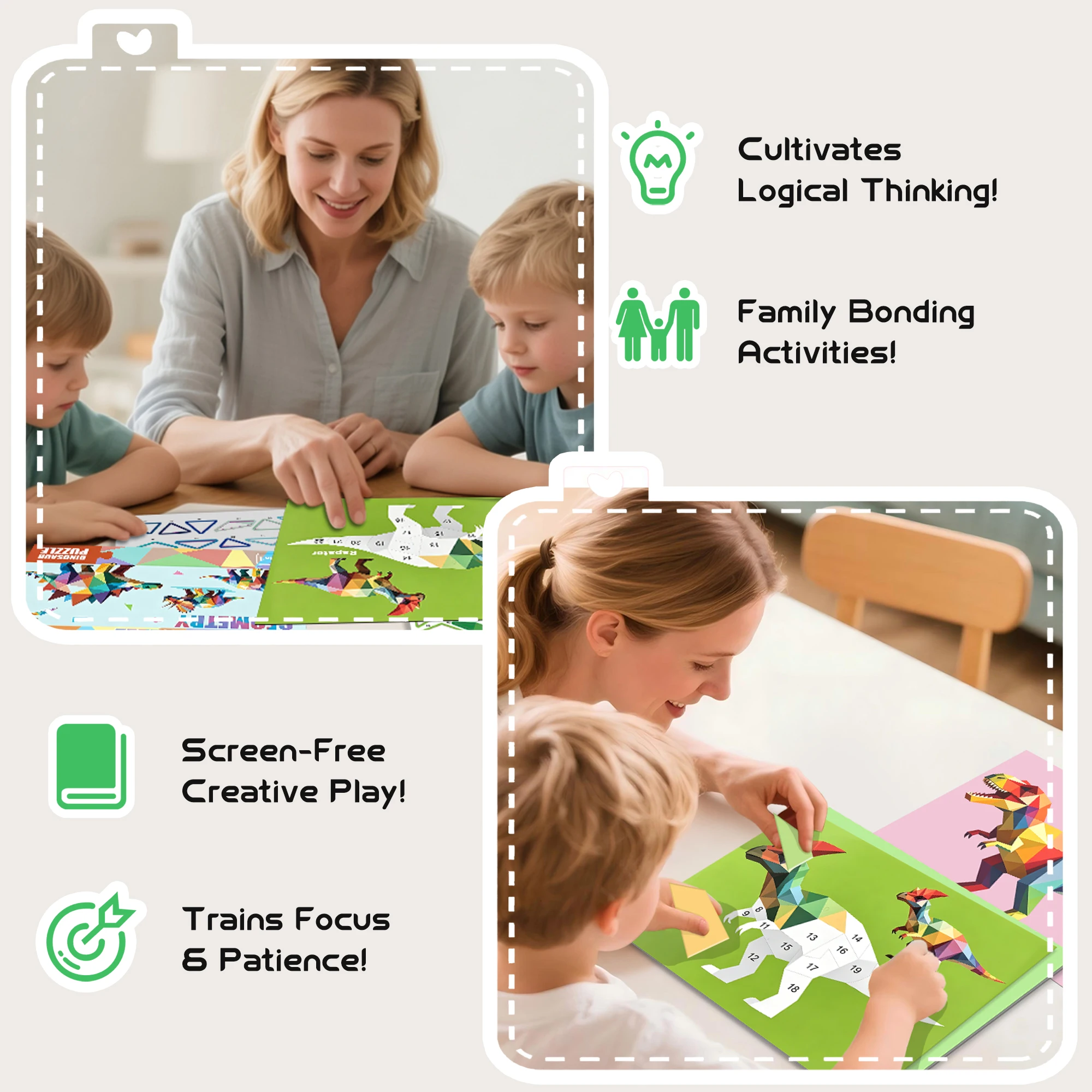 Hot Sale Non-Toxic Paint by Number Sticker Book for Kids 3-6, Educational DIY Paint by Number Sticker Book for Travel