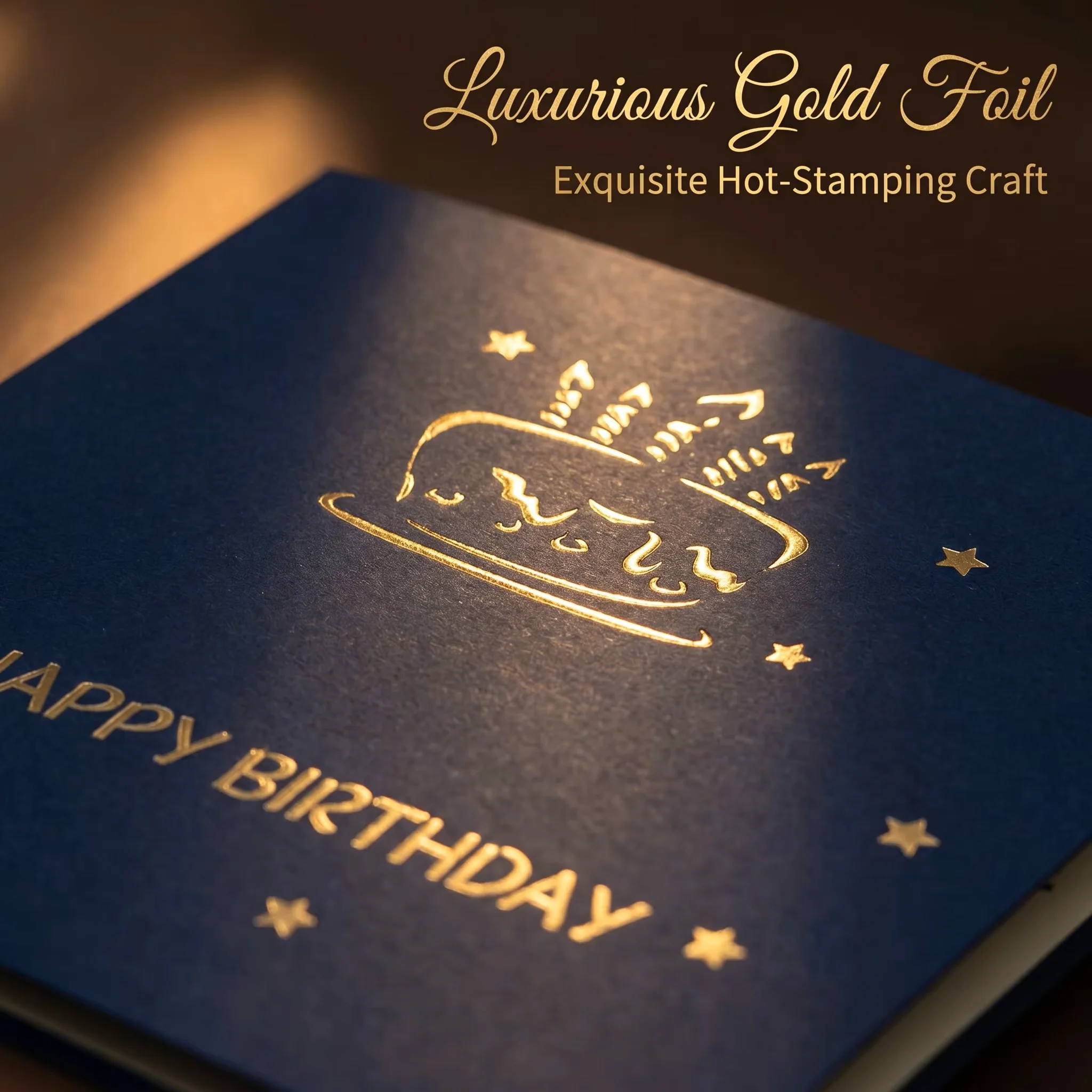 Laser Cut 3D Pop-up Birthday Cake Greeting Card, Customized Birthday Cake Greeting Card Birthday Gift with Envelope