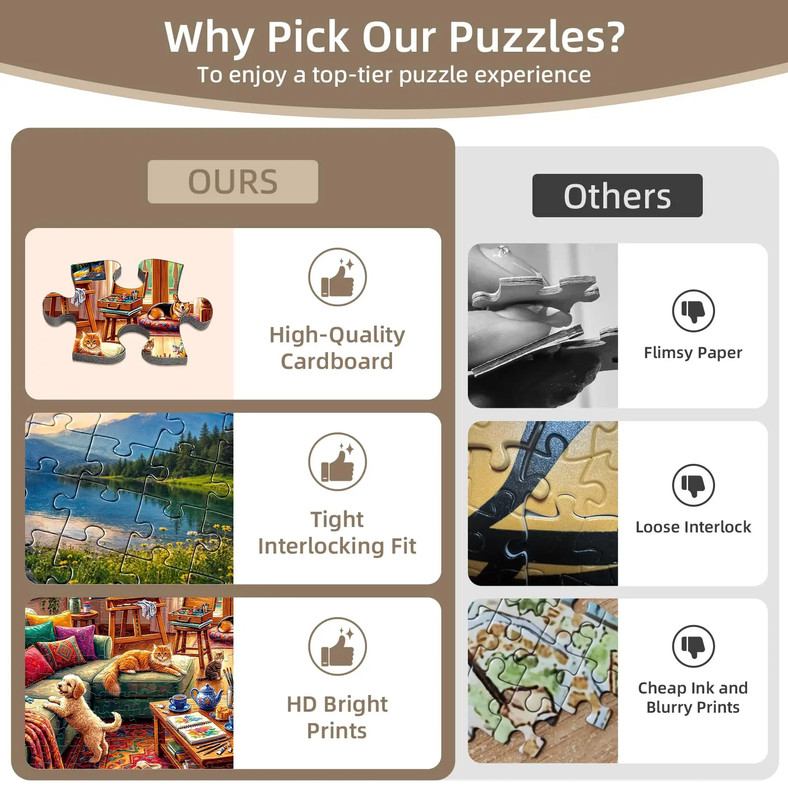 Warmth of Home Jigsaw Puzzles for Adults 1000 Pieces, Cardboard, Fun & Relaxing Puzzles for Stress Relief, 28″x20″ Adult Puzzle