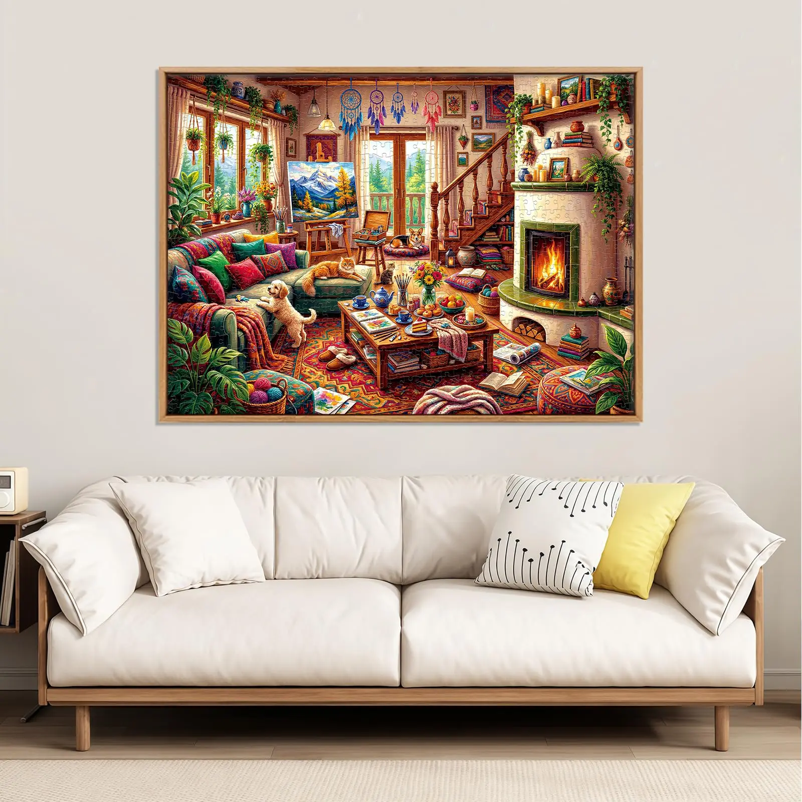 Warmth of Home Jigsaw Puzzles for Adults 1000 Pieces, Cardboard, Fun & Relaxing Puzzles for Stress Relief, 28″x20″ Adult Puzzle